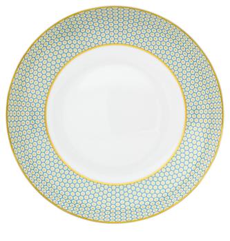 Assiette creuse turquoise - Raynaud